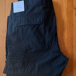 H&M Men’s Black Cotton Twill Cargo Pants